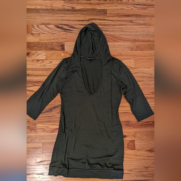 Forest Green 3/4 Sleeve Shirt - Picture 3 of 3